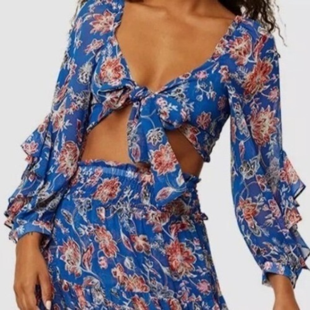 Misa Los Angeles Ancora Top in Sireneuse Floral $275